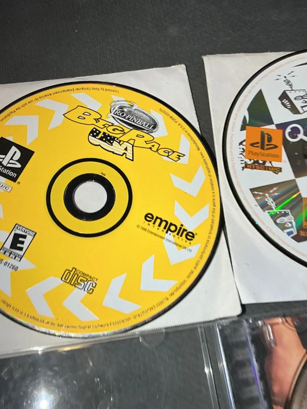 WCW Nitro & Tennis and pinball Big Race USA for Sony PlayStation one PS1
